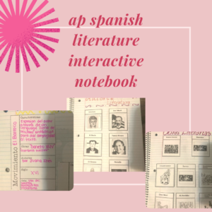 AP Spanish Interactive Notebook Small Bundle Number 1