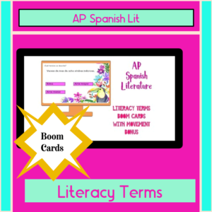 Distance Learning AP Spanish Literature Boom Cards