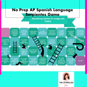 Speaking Game to practice for the AP Spanish Exam