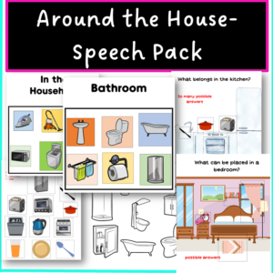 Speech Pack Around the House - Speech Therapy
