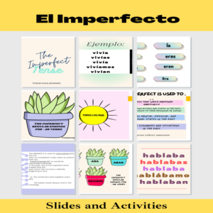 El Imperfecto Lesson with Worksheets
