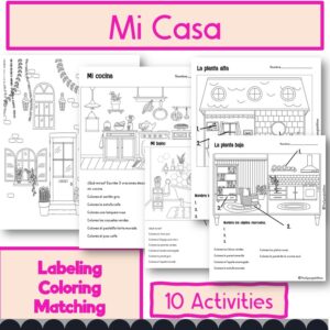 Mi Casa - Spanish Labeling Activity