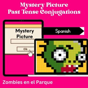Past Tense Mystery Picture Spanish