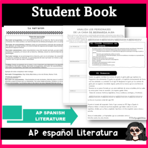 STUDENT BOOK Ap SPANISH LITERATURE