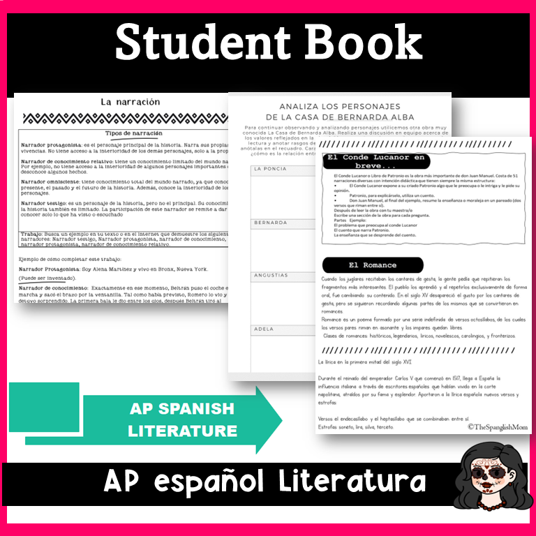 STUDENT BOOK Ap SPANISH LITERATURE