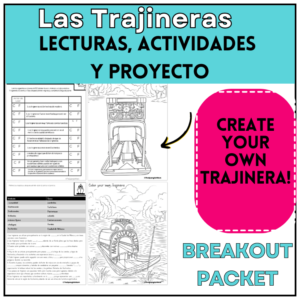 Spanish Breakout Activity Las Trajineras