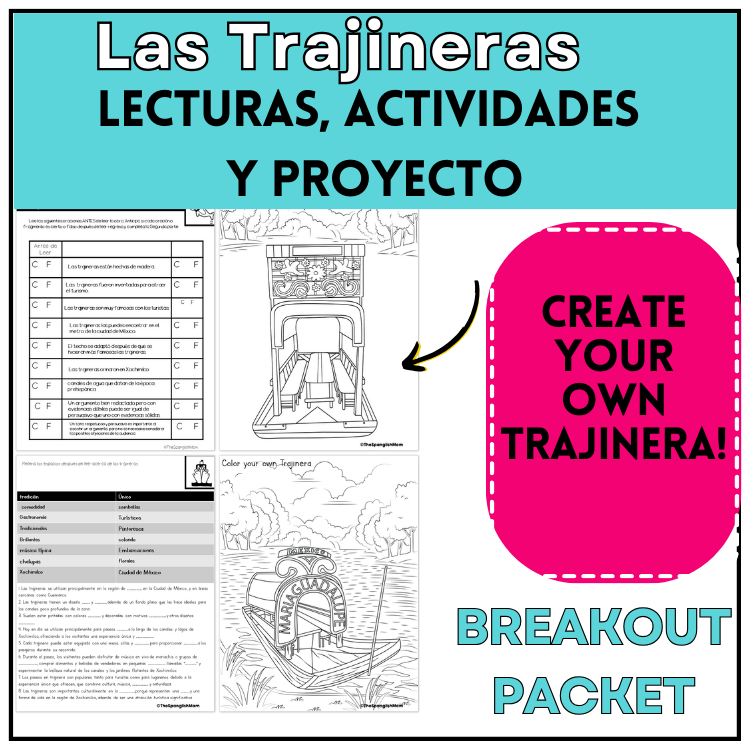 Spanish Breakout Activity Las Trajineras
