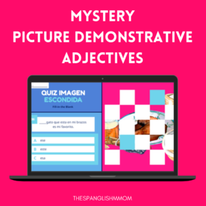 Adjectivos Demonstrativos Mystery Picture