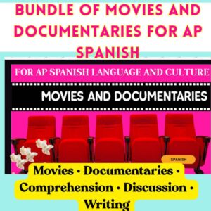 AP Spanish Language & Culture Movie & Documentary Guide Bundle